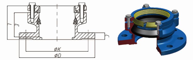 Flange Adaptor for PE pipe