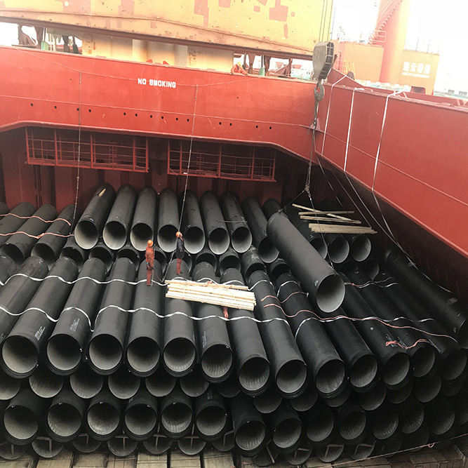 Ductile Iron Pipe Shipped in Bulk Vessel